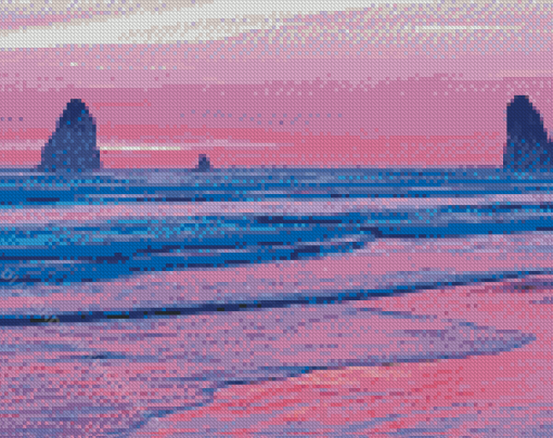 Oregon Coast Sunset Diamond Painting