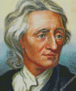 Portrait John Locke Art Diamond Painting