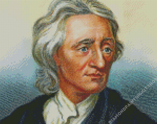 Portrait John Locke Art Diamond Painting