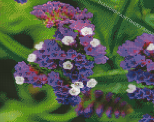 Purple Statice Plant Diamond Painting