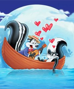 Romantic Pepe Le Pew Diamond Painting