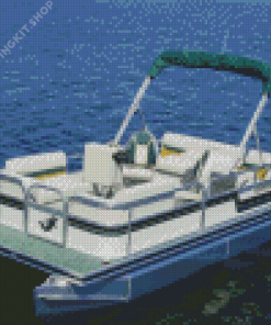 Sport Pontoon Boat Diamond Painting