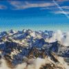 Winter Pyrenees Mountains Diamond Painting