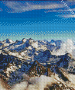 Winter Pyrenees Mountains Diamond Painting