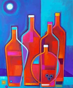 Abstract Bottles Still Life Diamond Painting