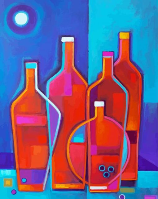 Abstract Bottles Still Life Diamond Painting