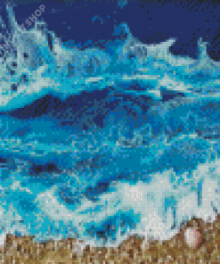 Abstract Ocean Scene Diamond Painting