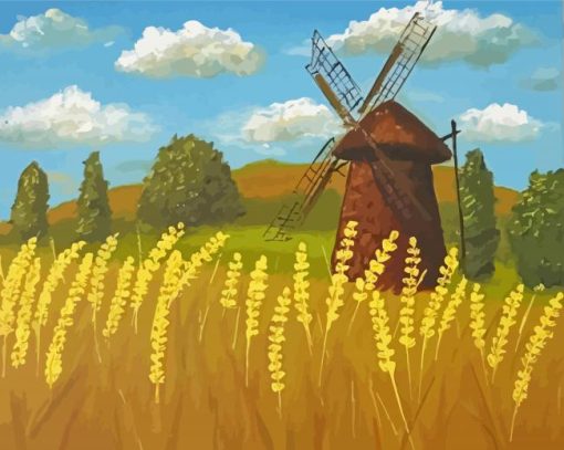 Abstract Windmill Art Diamond Painting