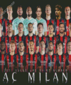 Ac Milan Football Players Diamond Painting