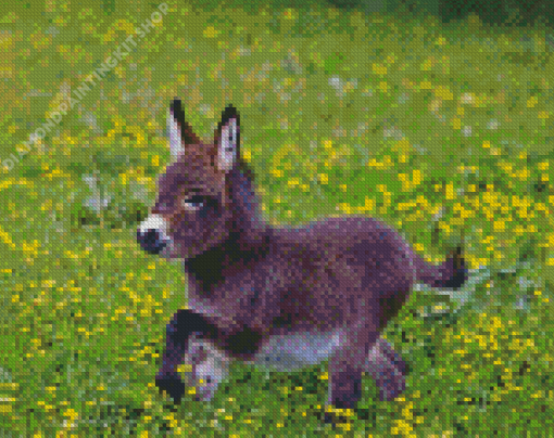 Adorable Mini Donkey Diamond Painting