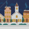 Aesthetic Christmas City Diamond Painting