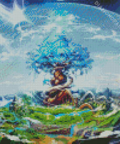 Aesthetic Yggdrasil World Tree Diamond Painting