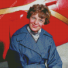 Amelia Mary Earhart Aviator Diamond Painting