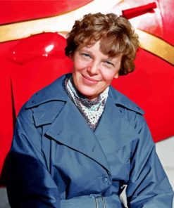 Amelia Mary Earhart Aviator Diamond Painting