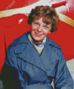 Amelia Mary Earhart Aviator Diamond Painting