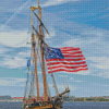 American Tall Ships Flag Diamond Painting