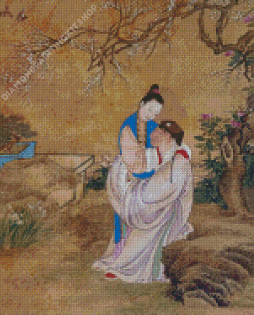 Ancient Chinese Lovers Diamond Painting