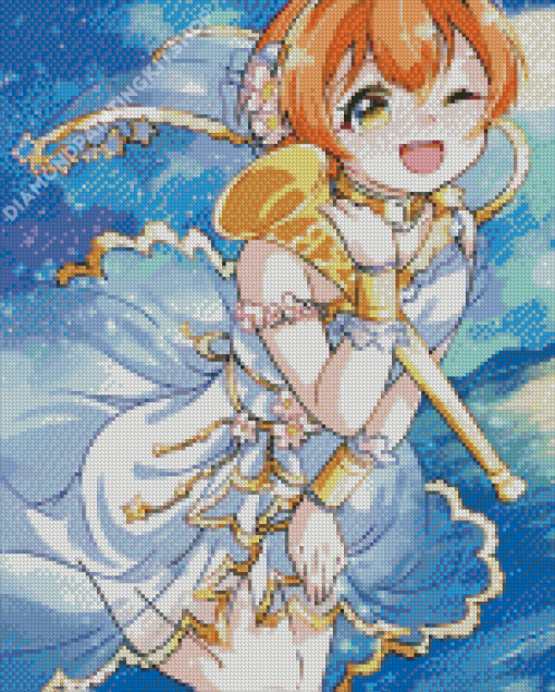 Anime Girl Rin Hoshizora Diamond Painting