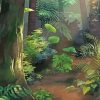 Anime Plants Forest Diamond Painting