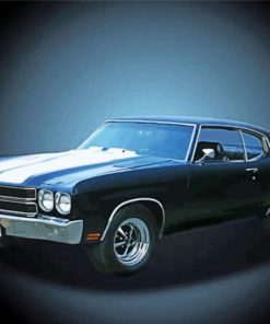 Antique Blue Chevelle Ss Diamond Painting