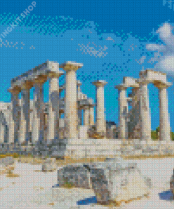 Aphaia Temple In Aegina Diamond Painting