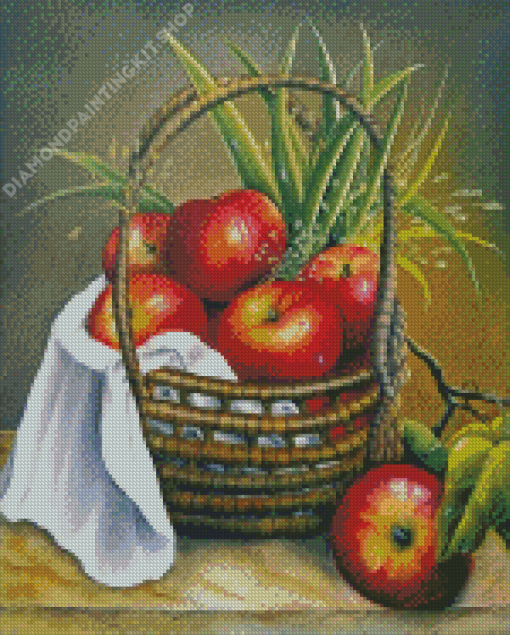 Apple Basket Diamond Painting