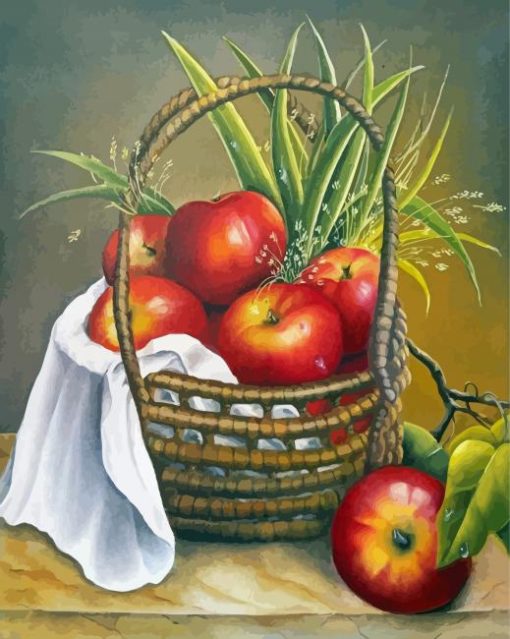 Apple Basket Diamond Painting