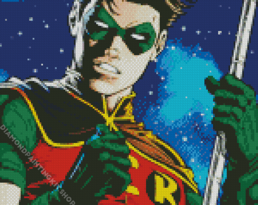 Batman And Robin Art Diamond Painting