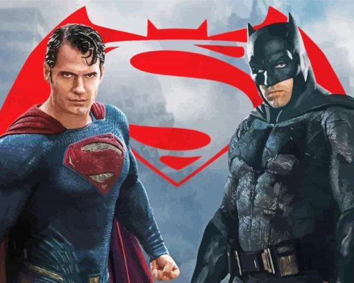 Batman And Superman Diamond Painting