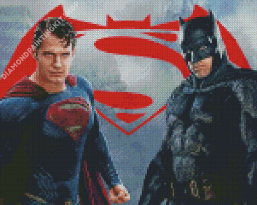 Batman And Superman Diamond Painting