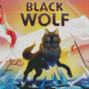 Black Wolf Diamond Painting