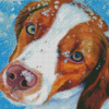 Brittany Spaniel Dog Diamond Painting