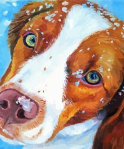 Brittany Spaniel Dog Diamond Painting