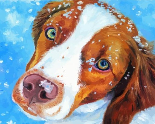 Brittany Spaniel Dog Diamond Painting