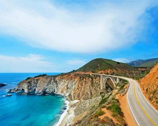 California Highway 1 Diamond Painting