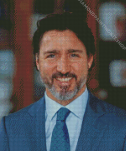 Canada Prime Minister Justin Trudeau Diamond Painting