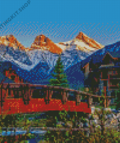 Canmore Alberta Town Diamond Painting