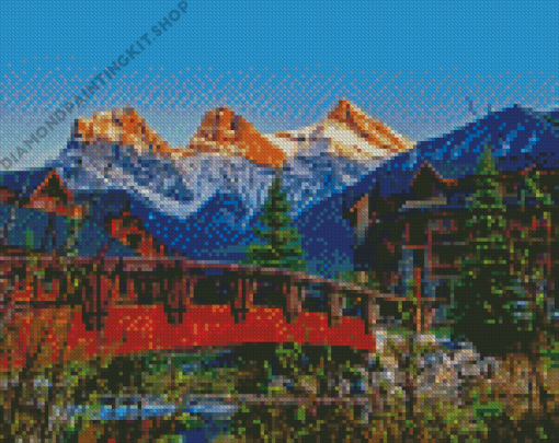 Canmore Alberta Town Diamond Painting