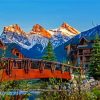 Canmore Alberta Town Diamond Painting