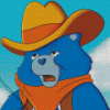 Cartoon Cowboy Bear Diamond Painting