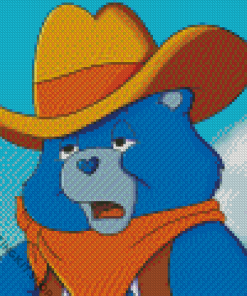 Cartoon Cowboy Bear Diamond Painting