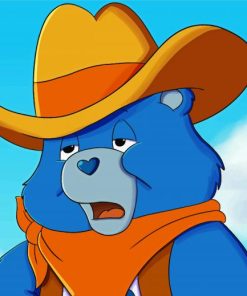 Cartoon Cowboy Bear Diamond Painting