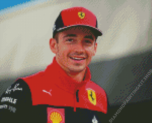 Charles leclerc Race Car Driver Diamond Painting