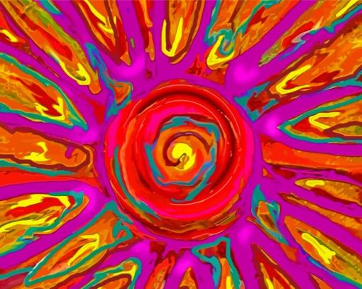 Colorful Abstract Sun Art Diamond Painting