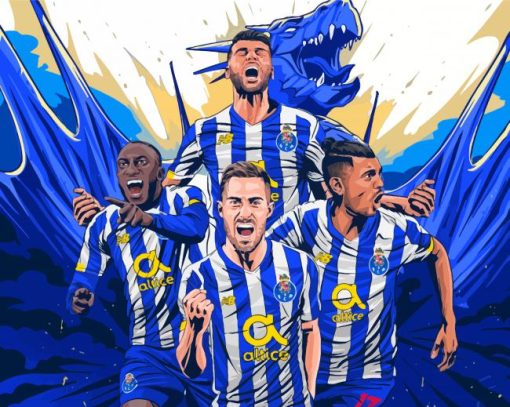 FC Porto Players Art Diamond Painting