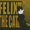 Felix The Cat Cartoon Poster Diamond Painting