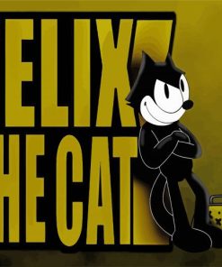 Felix The Cat Cartoon Poster Diamond Painting