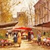 Flower Seller At La Madeleine By Edouard Cortes Diamond Painting