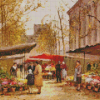 Flower Seller At La Madeleine By Edouard Cortes Diamond Painting