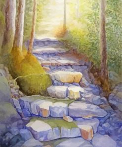 Forest Stone Steps Diamond Painting